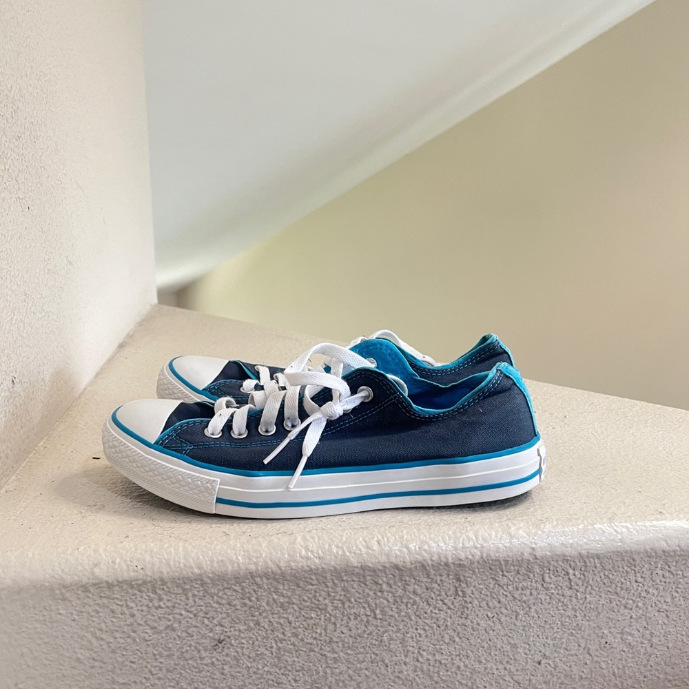 CONVERSE Chuck Taylor All Star‎ Low Black Teal Size Women 11  / Mens 9